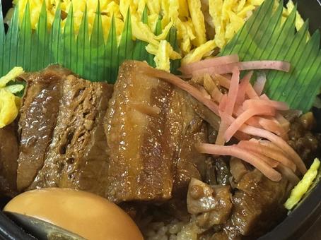 角煮弁当 角煮,弁当,美味しいの写真素材