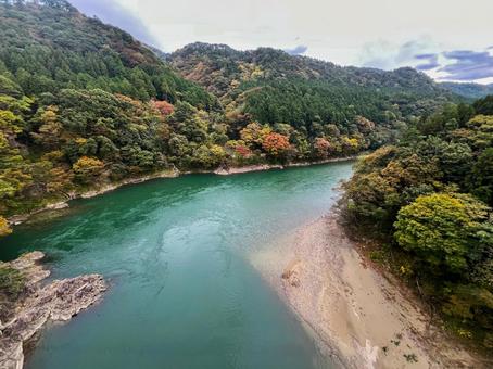 丸山大橋からの眺望 丸山大橋,眺望,荒川の写真素材