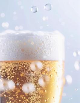 パステルトーンのビールジョッキ パステルトーンのビールジョッキの写真