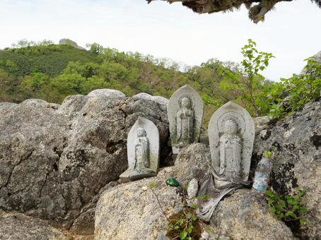地蔵ヶ岳のお地蔵さん 地蔵ヶ岳のお地蔵さんの写真