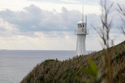 足摺岬 灯台,足摺岬,光の写真素材