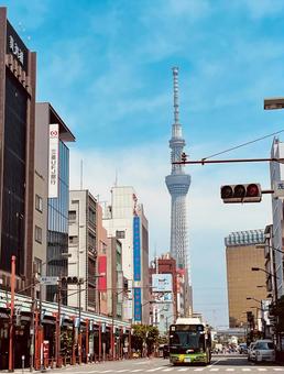 Tokyo Asakusa 浅草,東京,スカイツリーの写真素材