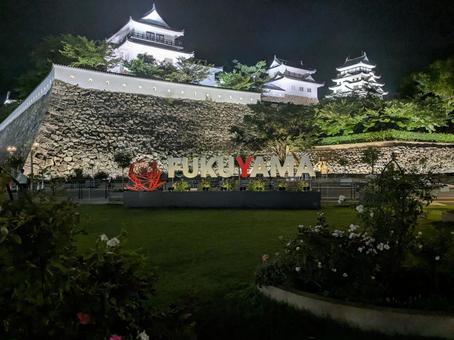 Photo, fukuyama castle, city, fukuyama, 