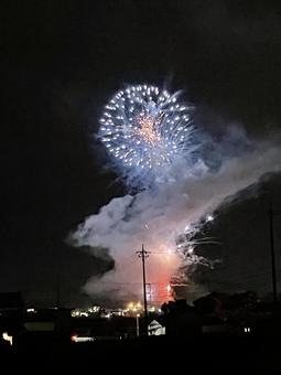打ち上げ花火 打ち上げ花火の写真