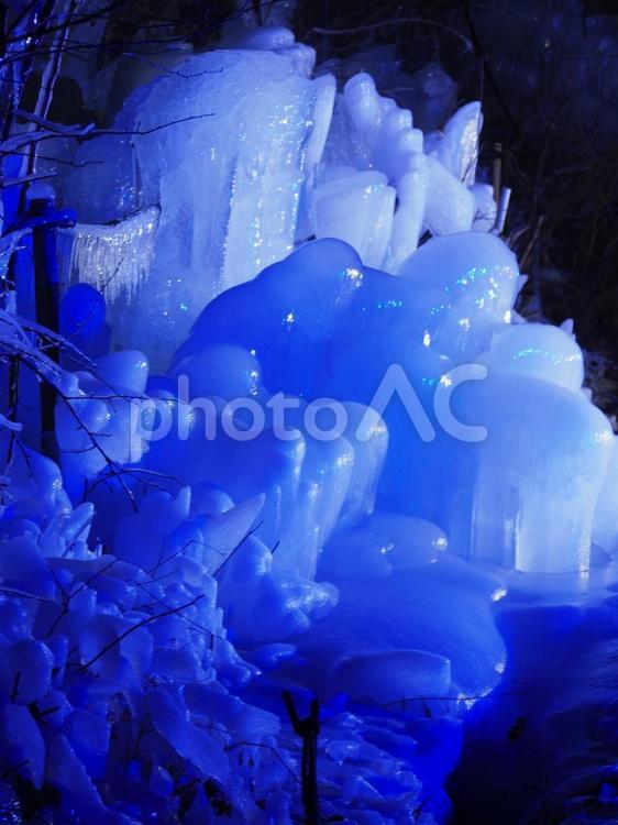 あしがくぼの氷柱 氷柱,つらら,氷の写真素材