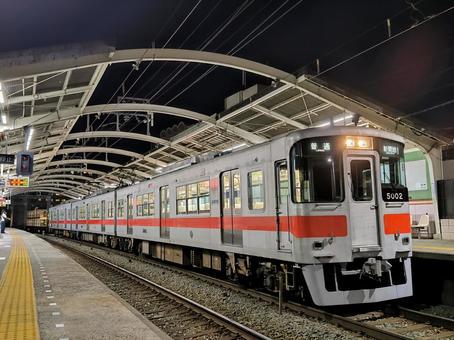 山陽電鉄、3連化された5002編成 山陽電鉄、3連化された5002編成 山陽電鉄,本線,5000系の写真素材