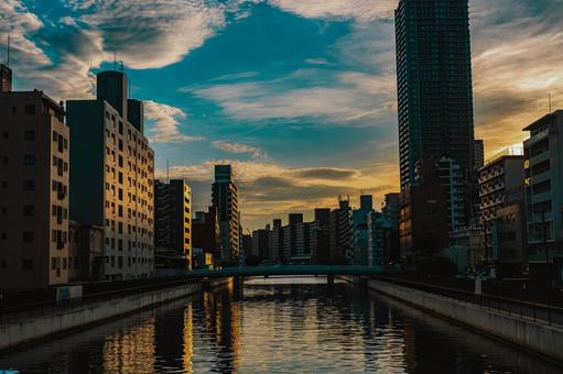 Cinematic evening sky, JPG