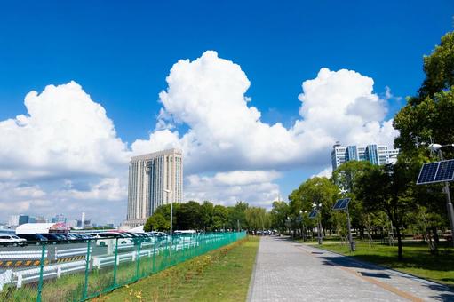 お台場の晴れた日 お台場の晴れた日の写真