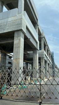 高架工事 高架工事の写真