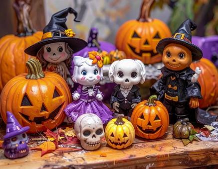 ハロウィン トリックオアトリートな置物 ハロウィン トリックオアトリートな置物の写真