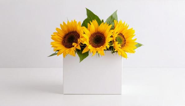 ひまわりの花のアレンジメント ひまわりの花のアレンジメントの写真