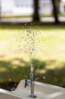 Photo, water, cold, schoolyard, 