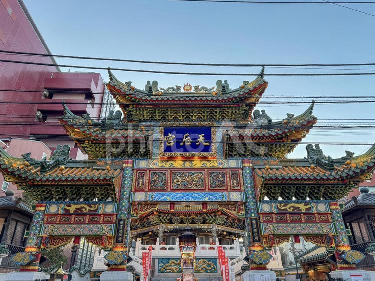 媽祖廟 横浜中華街,横浜,媽祖廟の写真素材