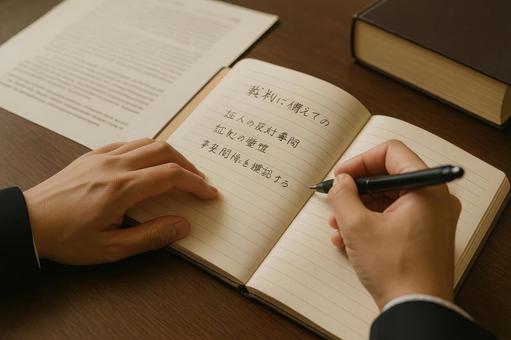 法律の学びをノートに記録 法律の学びをノートに記録の写真