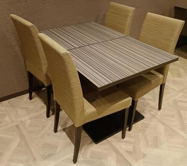 テーブルとイス イス,椅子,いすの写真素材