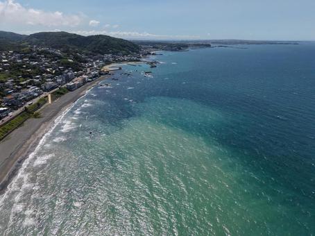 横須賀・関根海岸 夏 横須賀・関根海岸 夏 ドローン,空撮,真夏の海の写真素材