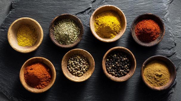 いろいろなスパイスの写真