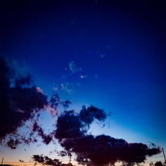 暮れる空 暮れる空の写真