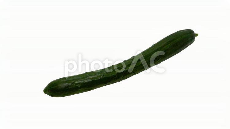 きゅうりのクローズアップ（背景透過） きゅうり,胡瓜,野菜の写真素材