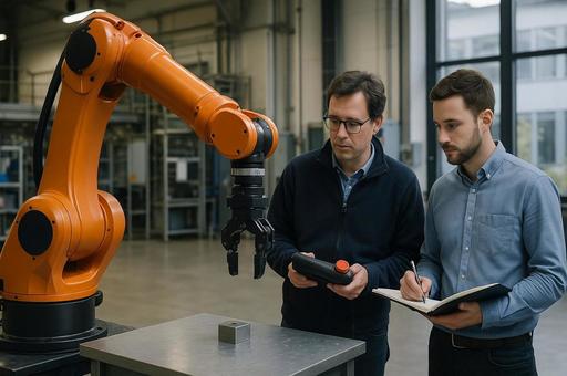 産業用ロボット操作訓練 産業用ロボット操作訓練の写真