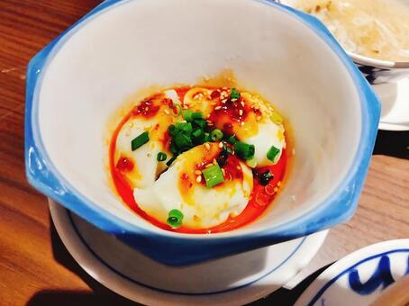 ラー油餃子 餃子,中華,料理の写真素材