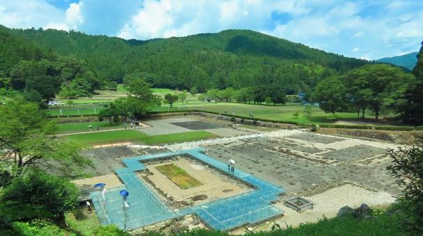 一乗谷 一乗谷,遺跡,福井県の写真素材