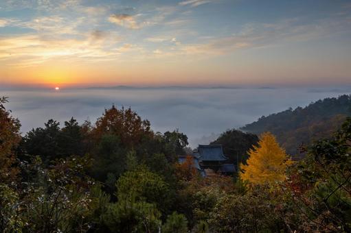 雲海 風景,自然,秋の写真素材