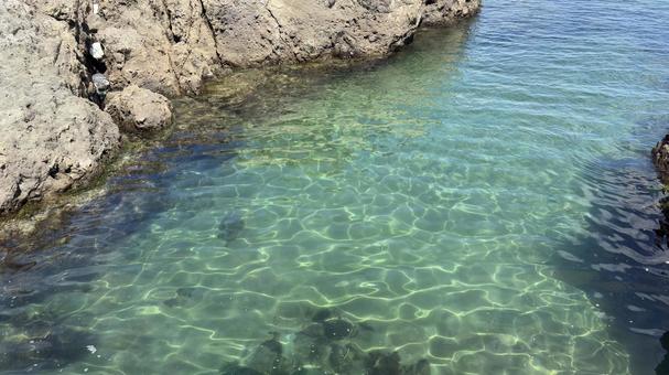 エメラルドグリーンの海 エメラルドグリーンの海の写真