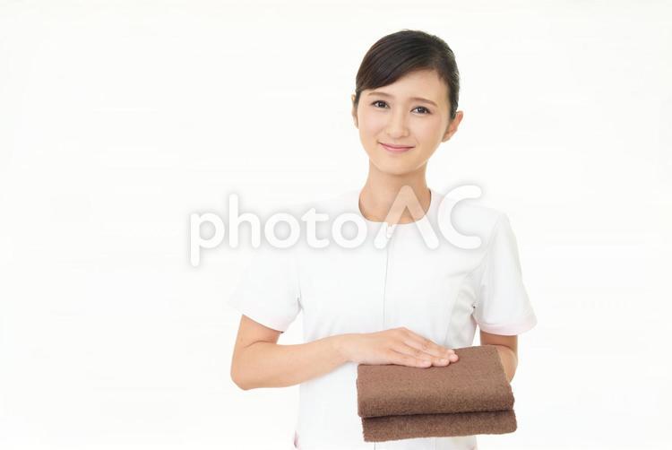 笑顔のエステティシャン 女性,美容,エステティシャンの写真素材