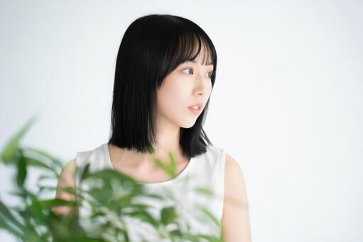 若い女性の美容イメージ 女性,美容,笑顔の写真素材