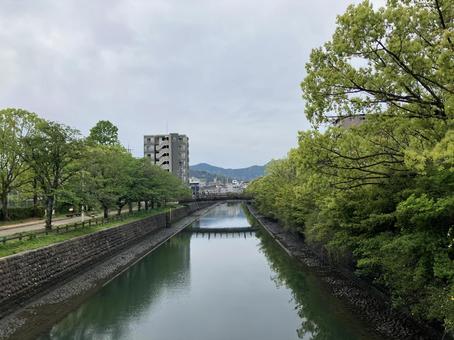 高知公園近くの川 高知公園近くの川の写真