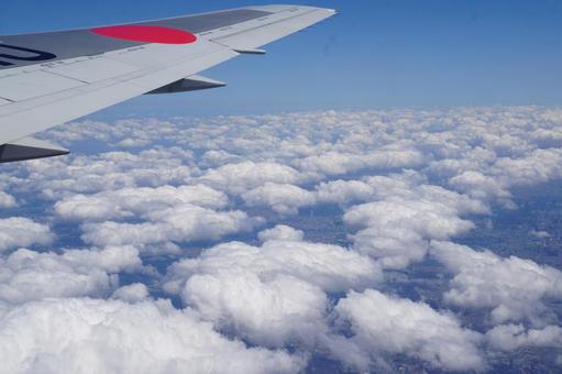飛行機 飛行機 商業機,背景素材,機体の写真素材