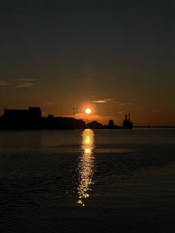夕陽 夕陽の写真