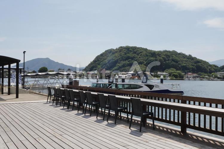 美浜町レイクセンターの遊覧船発着所 美浜町レイクセンター,遊覧船,福井県の写真素材