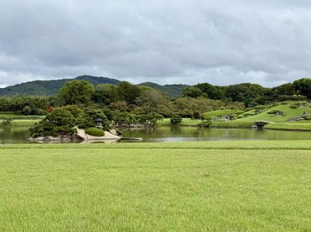 岡山後楽園 岡山後楽園,岡山,日本三名園の写真素材