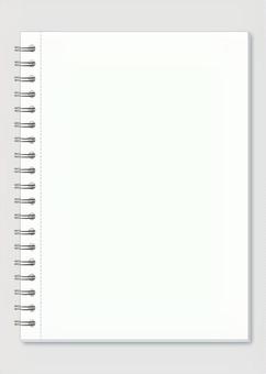 A4 size ring notebook, plain white, JPG A4 size ring notebook, plain white, JPG