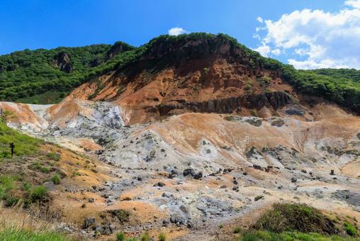 登別地獄谷 登別地獄谷 地獄谷,登別地獄谷,登別の写真素材