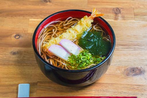 年越しそば 年越しそば,そば,えび天の写真素材