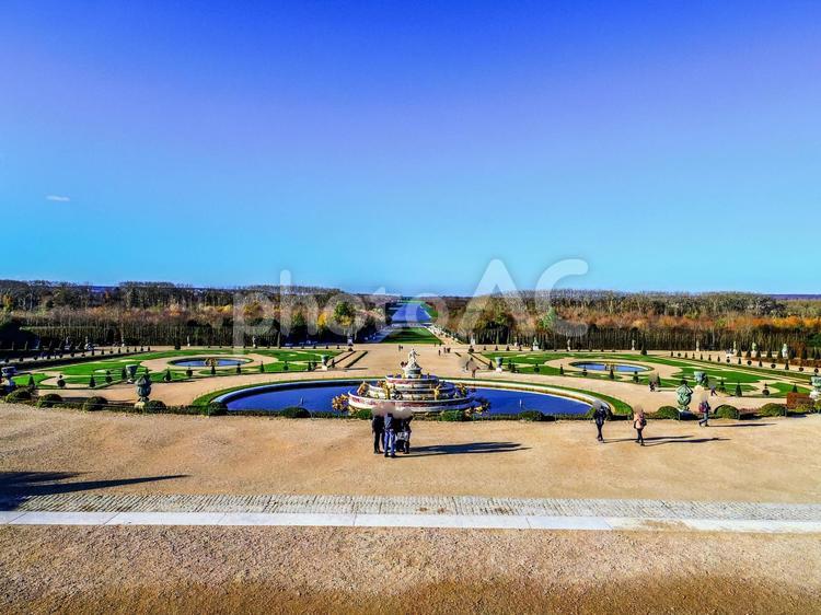 【フランス】ヴェルサイユ宮殿・庭園 ヴェルサイユ宮殿,宮殿,庭園の写真素材