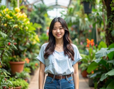 熱帯植物園の彼女 熱帯植物園の彼女の写真