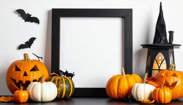 ハロウィンの不気味なフレーム ハロウィンの不気味なフレームの写真
