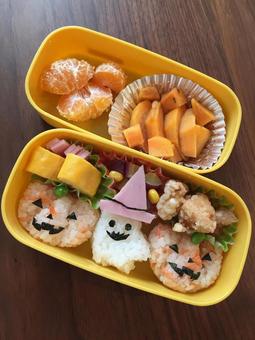 秋の遠足用、ハロウィン弁当 秋の遠足用、ハロウィン弁当 お弁当,秋,遠足弁当の写真素材
