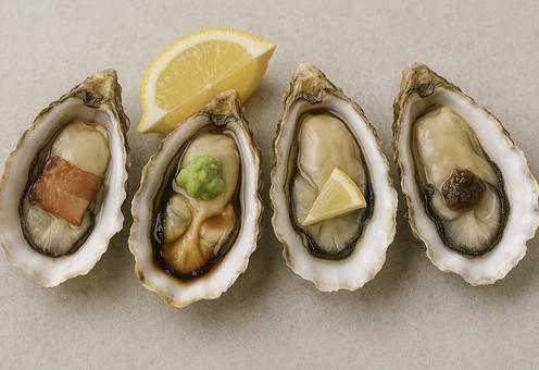 生牡蠣の味比べ 生牡蠣の味比べの写真
