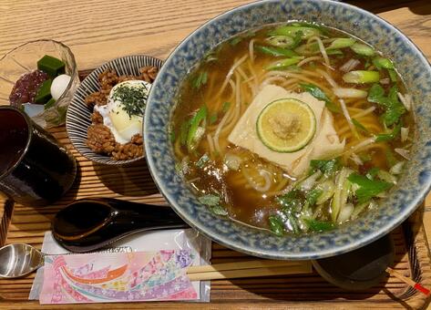 ゆばあんかけうどん ゆば,あんかけ,うどんの写真素材