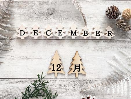 冬イメージ（12月カレンダー）3 クリスマス,12月,冬の写真素材