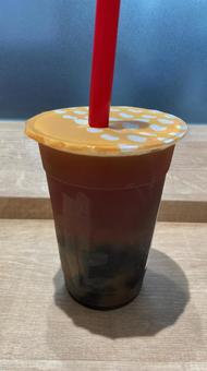 Photo, tapioca, drink, black tea, 