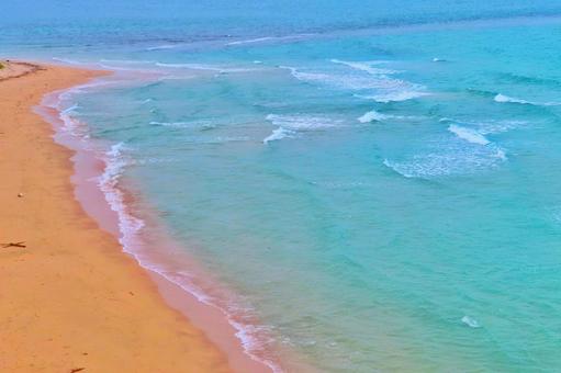 海のグラデーション 海のグラデーション ビーチ,青い海,海の写真素材