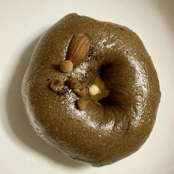 食★ベーグル（アーモンド） ベーグル,アーモンド,茶色の写真素材