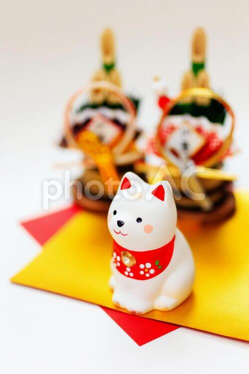 干支15-犬の小物- 犬,戌,戌年の写真素材
