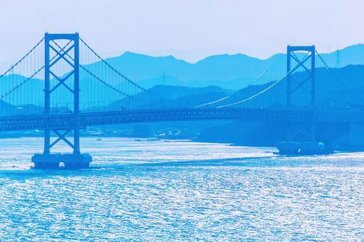 四国と淡路島を結ぶ、大鳴門橋 大鳴門橋,四国,淡路島の写真素材